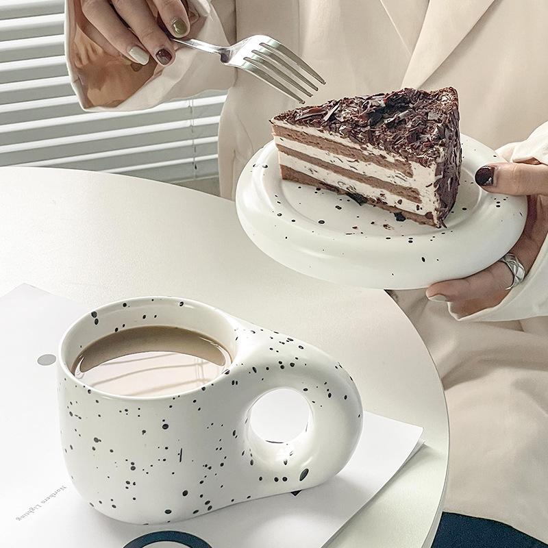 Premium Nordic Simple Ceramic Couple Cup Creative Trend Cute Fat Fat Cup Water Cup Coffee Cup Strong Strong Strong