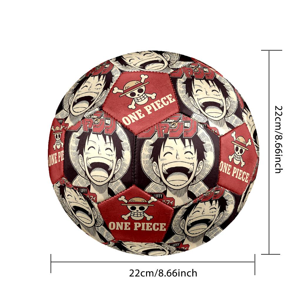 1pc One Piece Football Soccer Ball Size 5 Indoor Soccer Ball Fashion Colorful Backyard Game -Great For Sports Fans Gift HE16