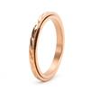 2025 Thin Faceted Spinner Ring Wedding Band for Women Girl Size 5-10
