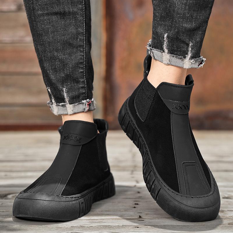 Fashion Men Comfort Autumn High Top Work Shoes Boots Are Lightweight  Versatile  and  Comfortable Daily High Top Boots
