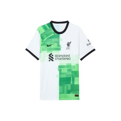 Liverpool FC 2023/24 Match Away Logo Print Crew Neck Short Sleeve T-Shirt Men Tops White DX2617-101
