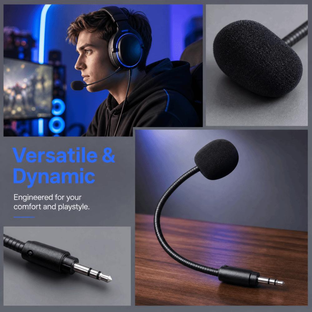 3.5mm Plug Replacement Game Mic for Logitech G233 G433 Gaming Headset Gaming