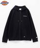 Dickies Men's Fleece Hoodie, Cotton Blend, Zip-Up Sweatshirt with Pockets and Logo, Black, Size M