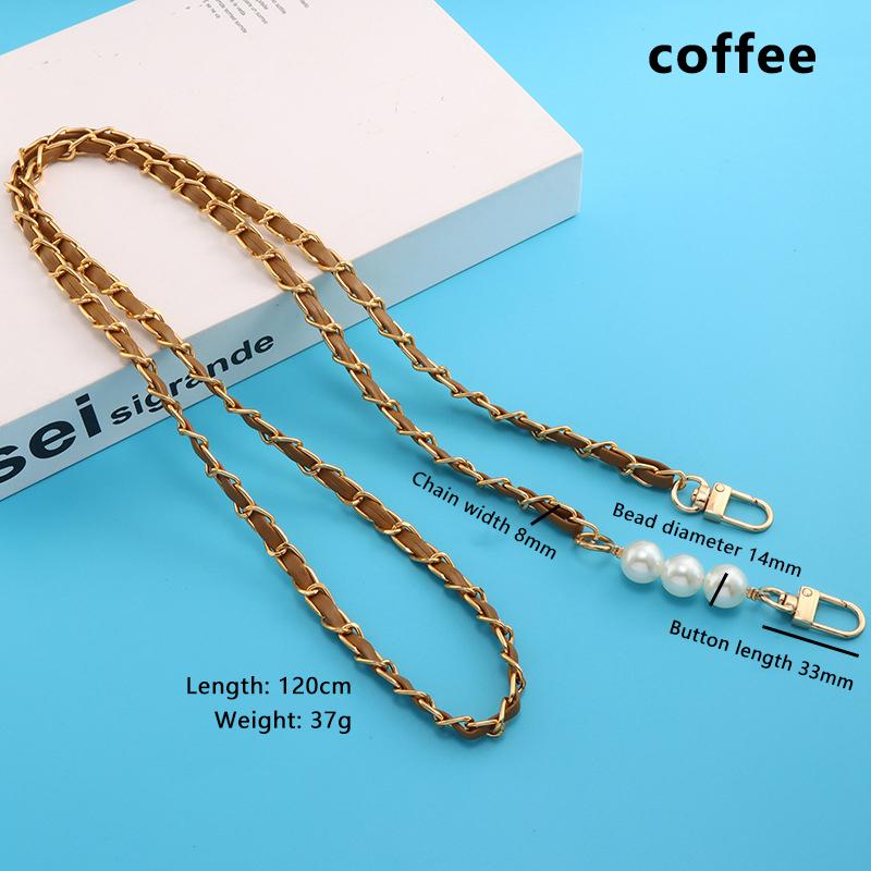 35120Cm Purse Chain Strap Crossbody Handbag Chains Replacement Leather Shoulder Bag Chain Straps Diy Women Girl Bag Accessory 677₽