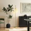 3-Light Floor Lamp, 170cm Industrial Dimmable Standing Lamp with Steel Wire Cage Lampshades for Living Room, Bedroom, Dining Room, Study