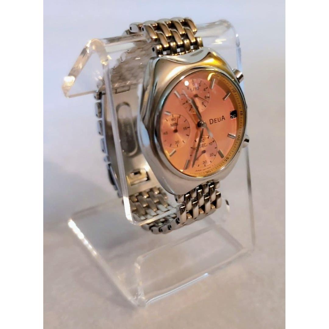 Used [Rare item] SEIKO ALBA DEUA Seiko Chronograph Orange in operation
