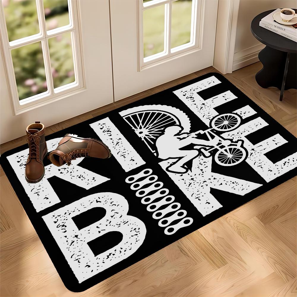 Bicycle Mountain Bike Cycling Floor Mat Nordic Style Home Doormat Bathroom-Toilet Mats Bedroom Hotel Decor Mat