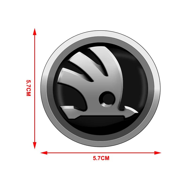 DDWO5 56MM Car Wheel Center Hub Cap Logo Stickers Rim Emblem Car Styling For Skoda Sharp Sharp crystal Sharp Rapid speed Pye Di trunk
