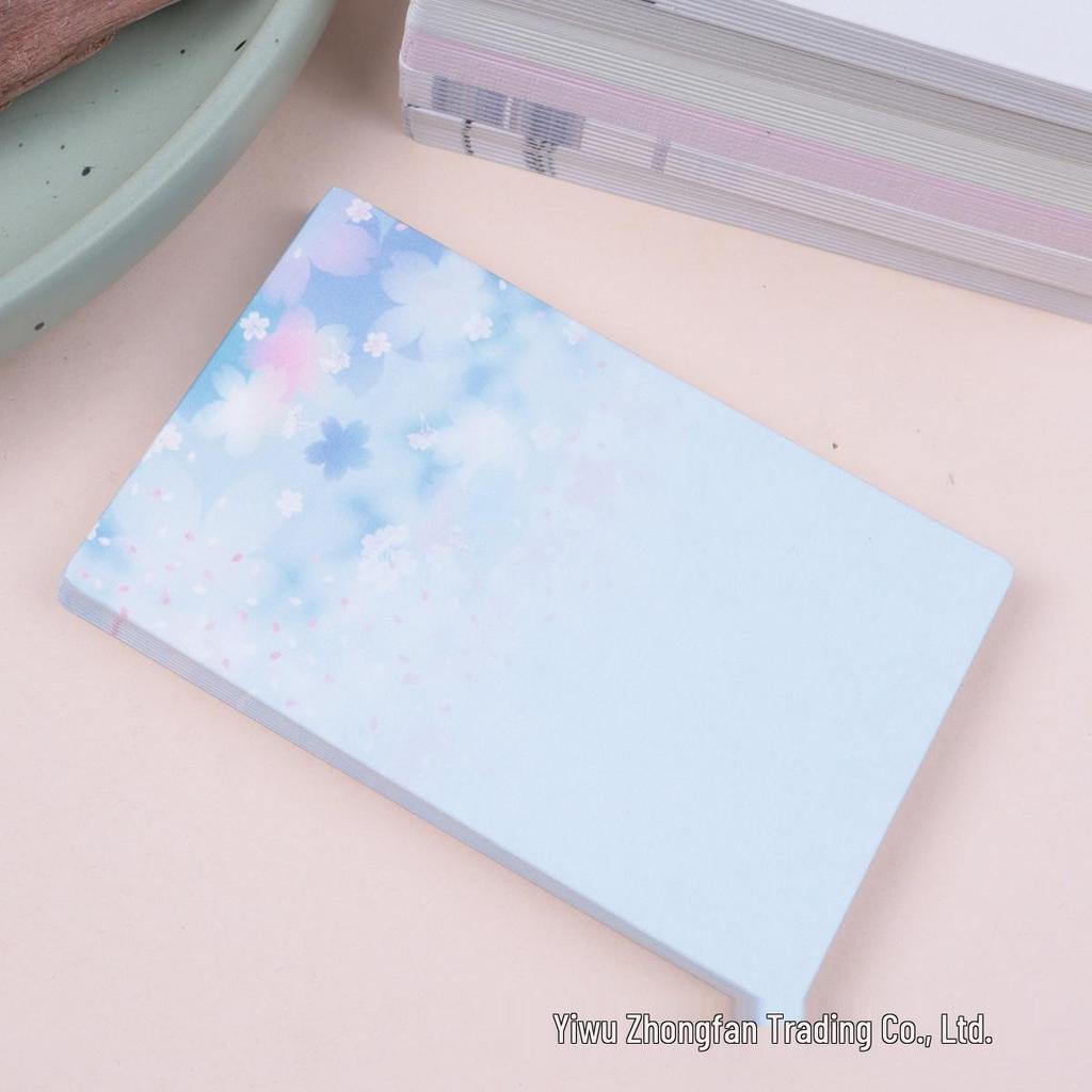 Marcadores de Livro em Branco DIY Estilo Chinês e Cartões com Grafite Pintados à Mão com Notas Adesivas (20 folhas)