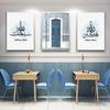 Modern Islamic Allah Muslim Wall Art Blue Peony Flower Pictures Canvas Painting Prints And Posters Islam Home Decor Posters