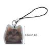 Portachiavi Gatto Adorabile Gatto Felice Banana Cat Catena per Cellulare Piccolo Ciondolo Laccetto per Telefono Gioielli per Bambini e Adolescenti