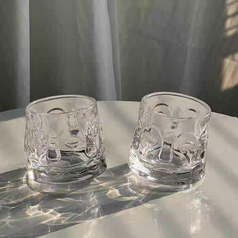 1pcs Creative Rotating Stress-relieving Glass Whisky Wine Glasses High-end Glass Cups Beer Glasses Drinking Glasses Coffee Mug