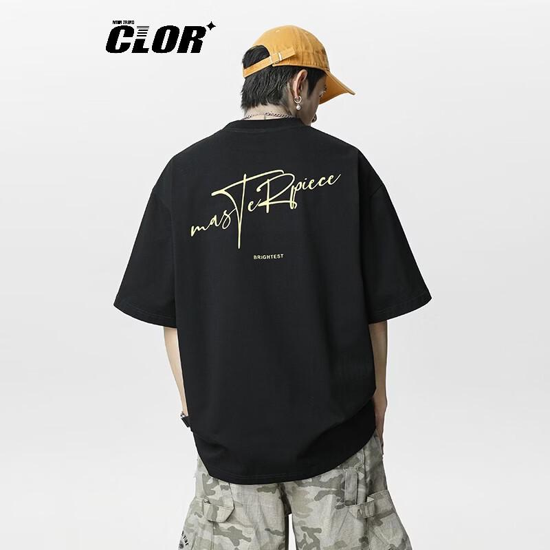 CLOR Men s Retro Heavyweight Cotton Crew Neck T-Shirt XL
