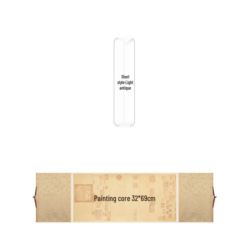 Lanting Xu Antique Horizontal Hanging Scroll - Semi-Ripe Xuan Paper for Calligraphy & Painting