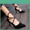 Summer Kimono Sandals With Cross Strap Heels For Nightlife And Party Wear