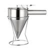 High Efficiency Stainless Steel Funnel Tools Set for Home Kitchen Use Multifunctional Cone Funnel for Chocolate Making