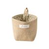 Linen Cotton Hanging Mini Storage Basket Home Kid Toy Sundries Bag Box Organizer