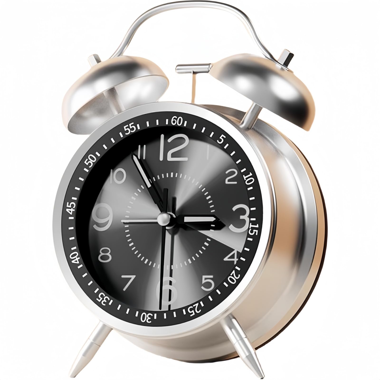 

YYDS Громкий будильник, Многофункциональный, Легкий, Скандинавский стиль, С подсветкой, Батарейки продаются отдельно (черный) чёрный