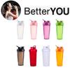 Customized Logo Pp Sports Shaker Bottle 600ml Fitness Portable Water Bottle