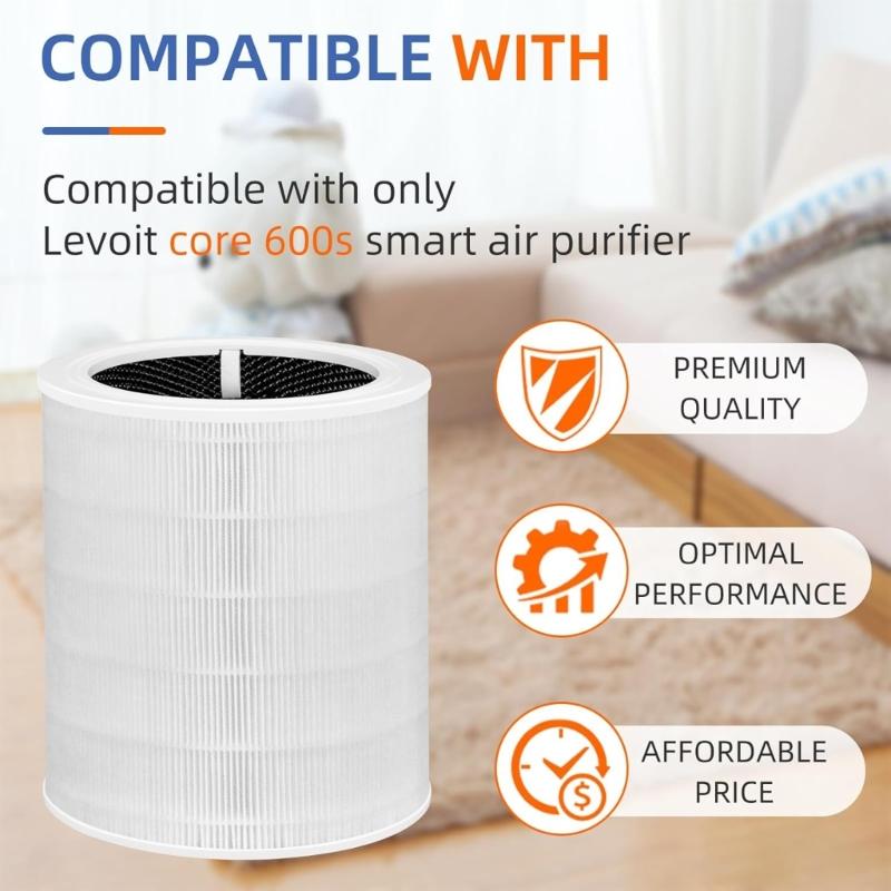 Plastic Air Cleaners Filter Long Lasting Air Purifier Filter Plastic Air Cleaners Filter Accessories for 600S/600S-RF