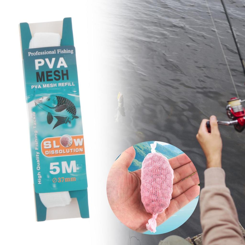 Pva Mesh Bag 5 Meters Long Fishing Accessory Professional for Carp Water Soluble