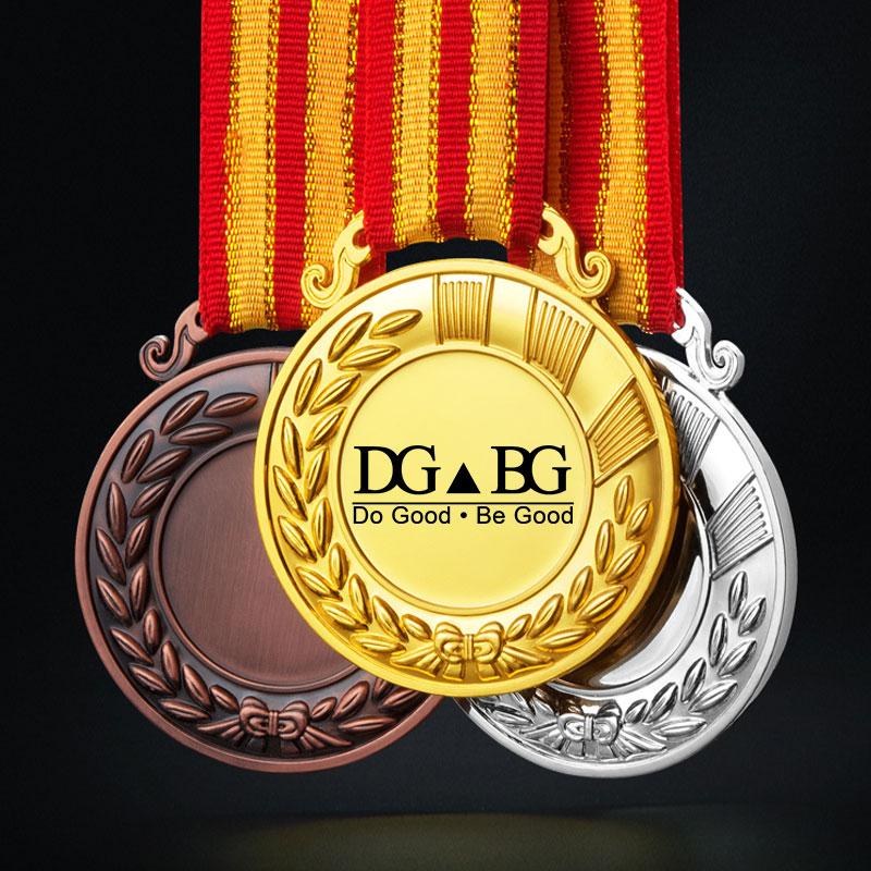 Marathon Gold Winner Award Medals With Neck Ribbon 3D Running Runner 1St 2Nd Trophy Various Sport Souvenir Prize Gift Customized