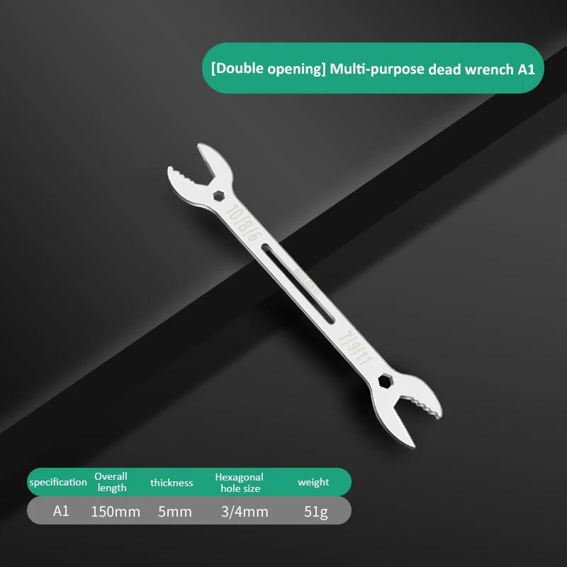 6-27MM Universal Double Ended Wrench Open End Pocket Ratchet Wrench Combination Spanner Set for Home Repairs Maintenance Tools