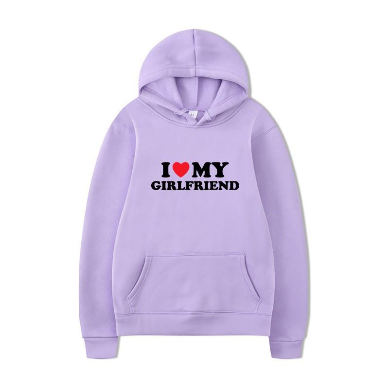 Mens Oversized Hooded Sweatshirt With Heart Print Casual Loose Fit Pullover Streetwear