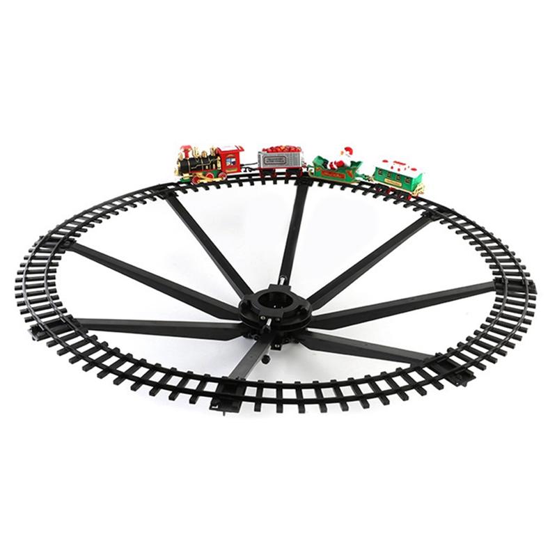 Good-Christmas Train Set Railway Train Carriage Toy Christmas Train Tree Decoration Track Electric Toy Children Gift