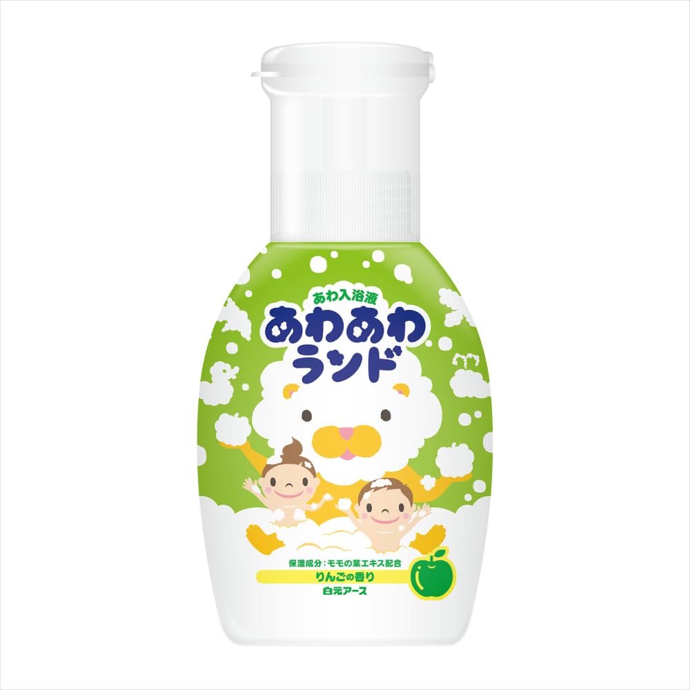 Hakugen Earth Bubble Bath Bubble Apple for Kids and Bubble Moisturizing Bath Bathtime Fun Additives, Land, Scent, 300mL, Liquid, Parents, Bath, Goods,