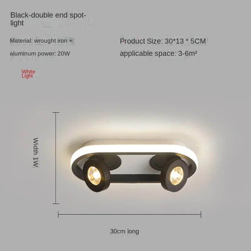 

Современный потолочный светильник со светодиодным источником света, прожектор может вращаться для прохода, входа, балкона, гардероба, офиса, коммерческих помещений