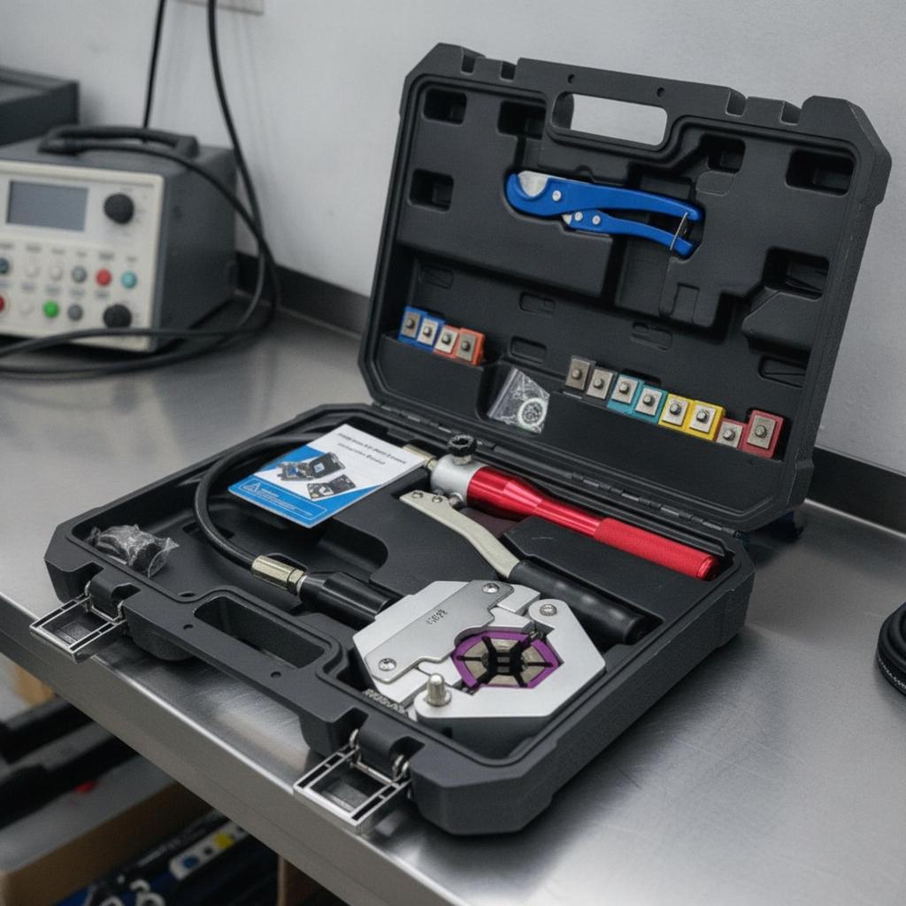 Hydraulic Hose Crimping Tool Kit Portable Handheld Manual