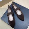 Fashion Flat Shoes for Women 2025 Spring and Autumn Ballet New French Pointed Shallow Mary Jane Shoes Large Size Women's Shoes 42 43 44