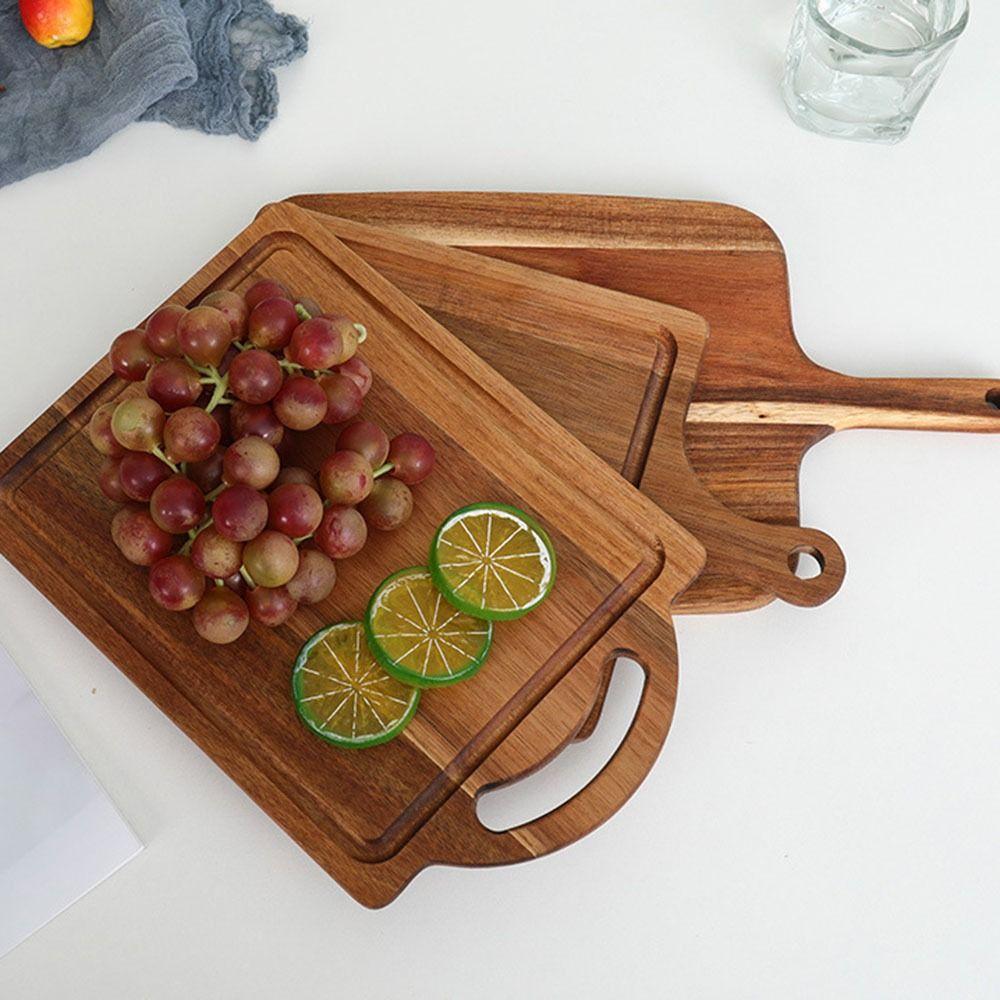 Multi-Styles Charcuterie Serving Tray Sap Groove Pizza Pan Durable Wood Chopping Board  Cheese