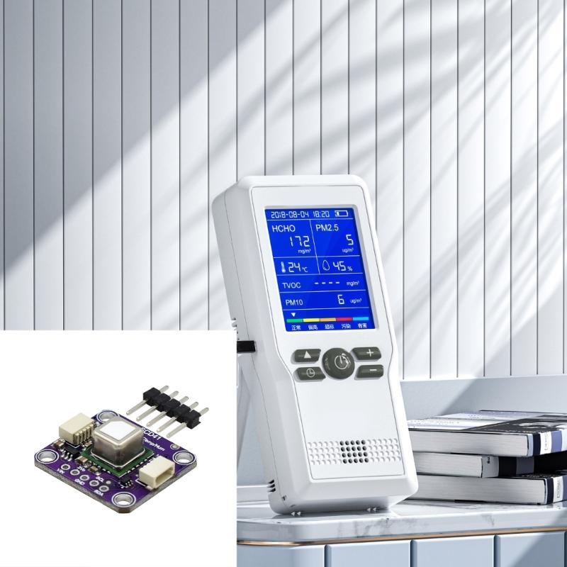 Kompaktes SCD41 CO2-Gassensor-Modul mit weiten Spannungsbereichen, I2C-Kommunikation, stromsparendem Design, Gasdetektoren
