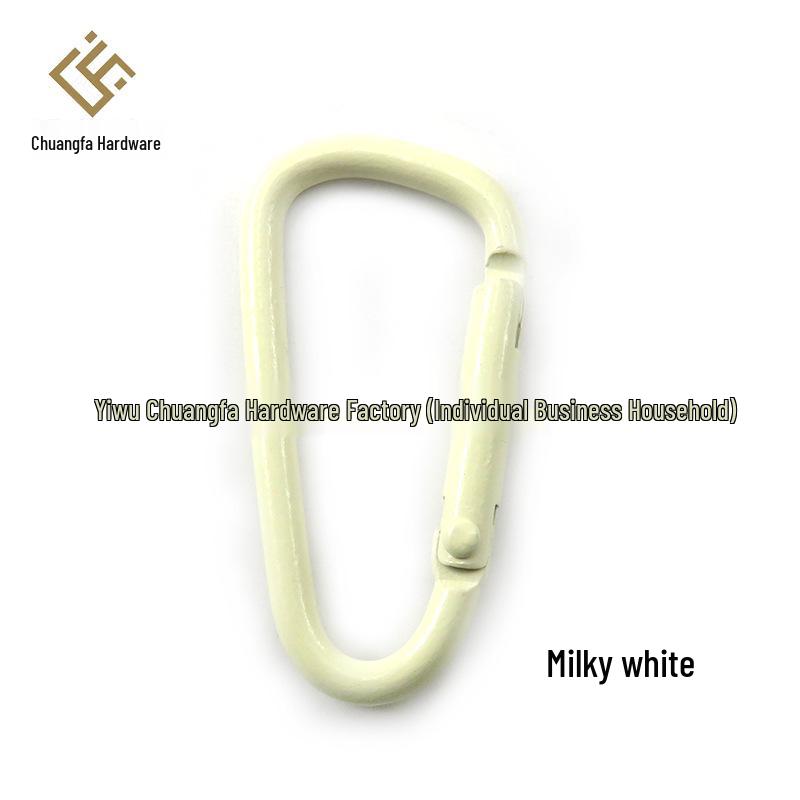 Bunter Aluminiumlegierung D-Ring Karabiner Schlüsselanhänger Tasche Haken (DIY Schmuckzubehör)