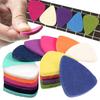 6/12pcs Felt Guitar Picks, Colorful Felt Plectrums for Bass Ukulele Electric Acoustic Guitar, Gentle On Fingers YMY
