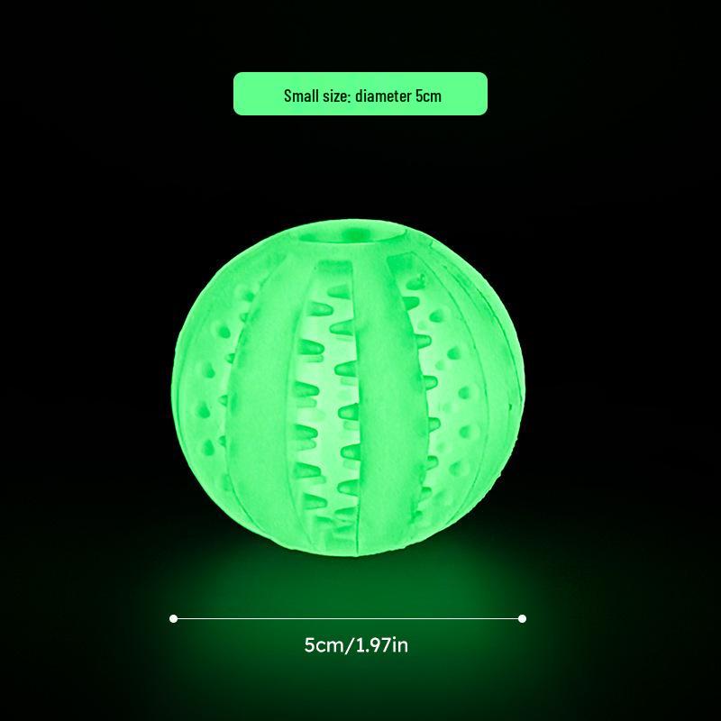 Glowing Interactive Pet Toy Ball - Durable, Teething, Cleaning, Food-Dispensing for Cats & Dogs