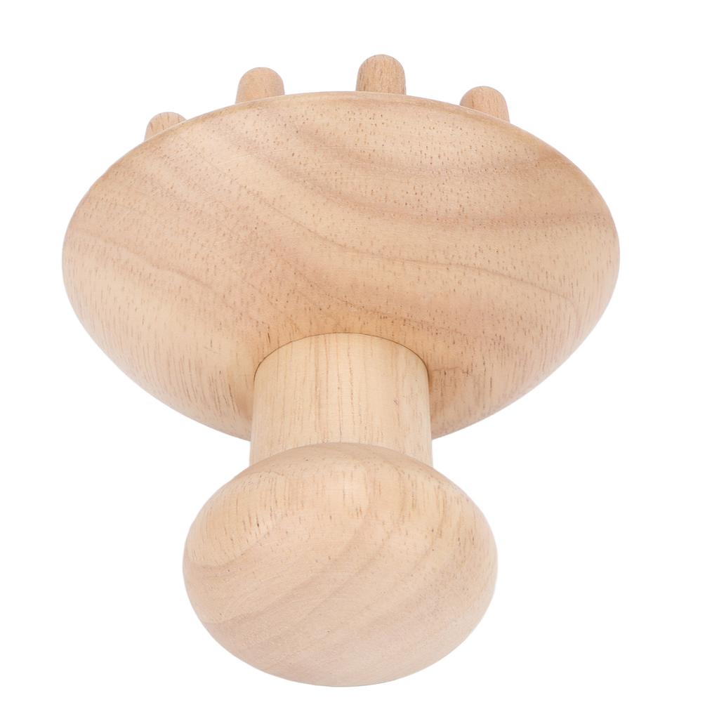 Mushroom Shaped Massager Wooden Muscle Pain Relief Neck Waist Acupoint Therapy Massager for Men