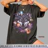 Wolf Galaxy T-Shirt: Cosmic Space Wolf Print, Unisex Cotton Tee
