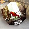 Joker'S Mask Folding Umbrella 8 Paraphenoid Bones Suitable For All Seasons Travel Travel Umbrella Sun Umbrella