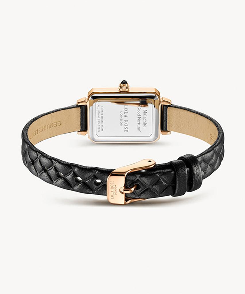 Lollalojeu Ms. Lola Malachite Textured Quilted Women'S Leather Watch