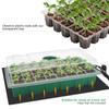 3 Pcs Seed Tray, 40 Holes Cell Propagator Growth Thickening Seedling Start Growth Tray With Transparent Cover Greenhouse And Gar