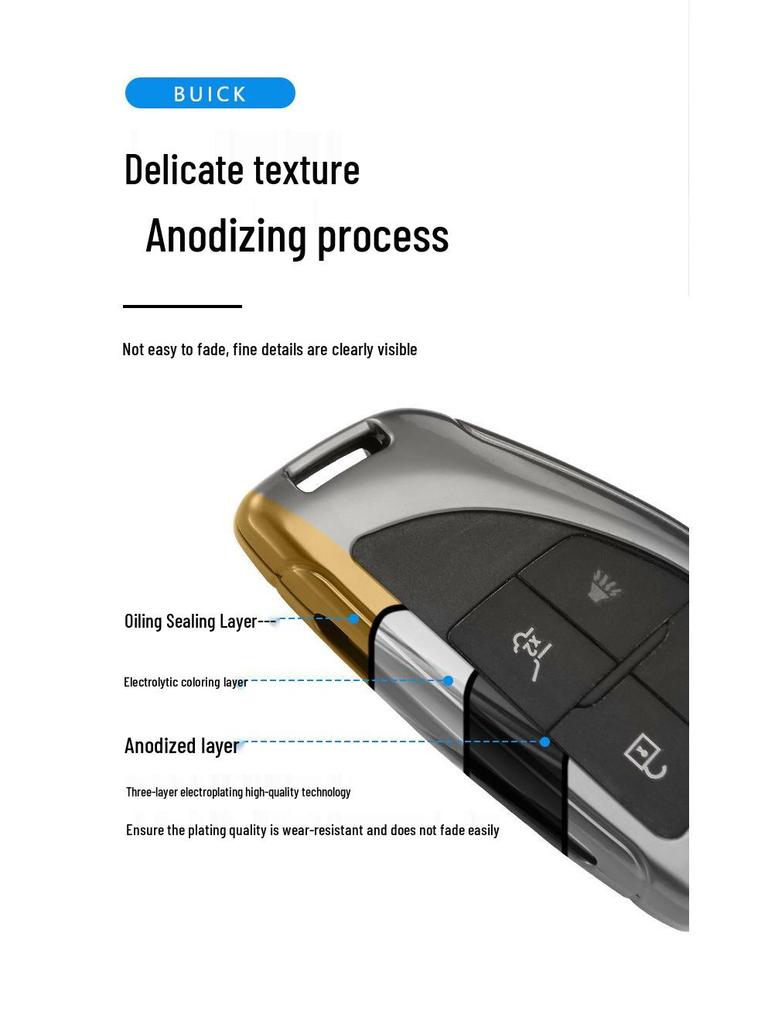 Buick Envision Plus Car Key Case for 2021 Model - High-Grade Protective Shell for Men