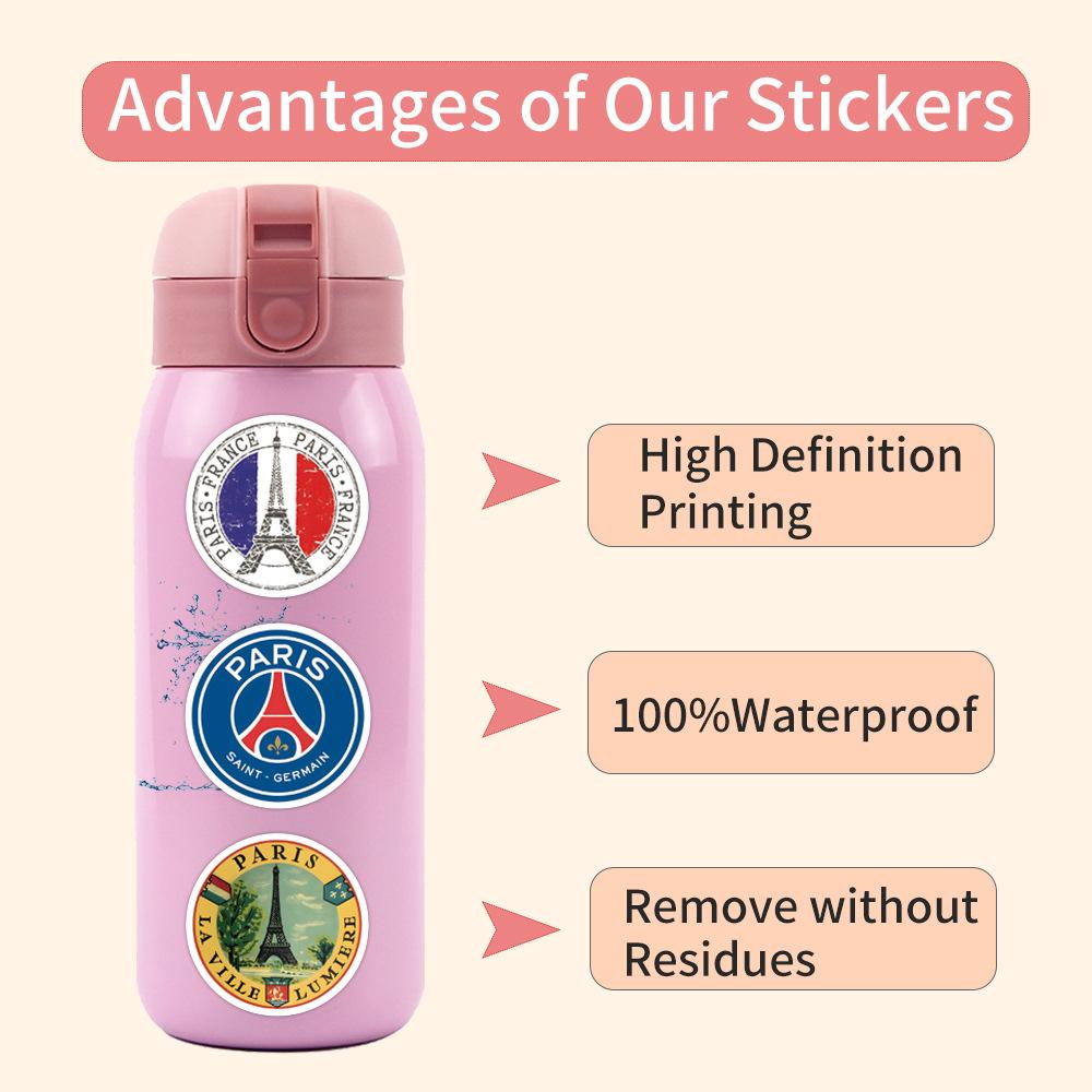 110 New Styles Love In Paris Graffiti Stickers Waterproof Suitcase Mobile Phone Skateboard Stickers