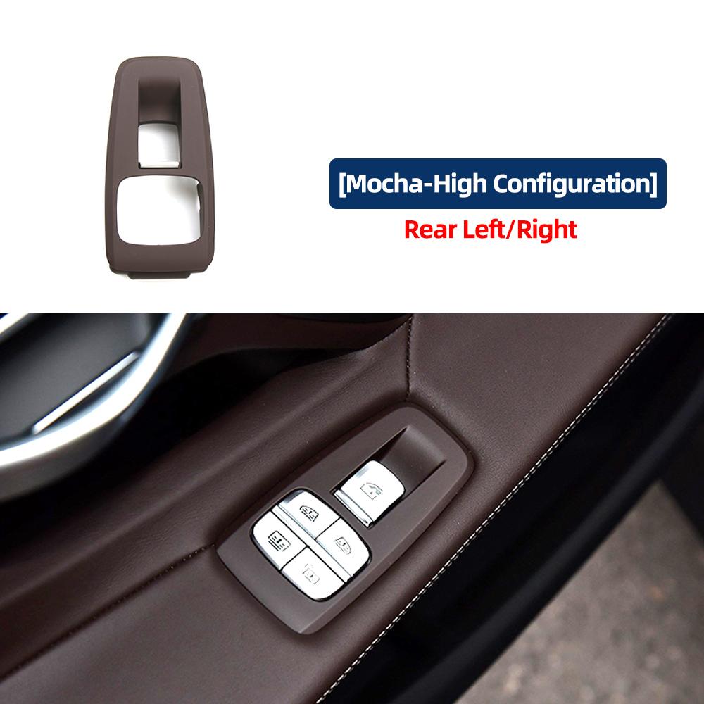 LHD Multiple Colors Car Front Left Right Window Lifter Switch Outer Frame Panel Cover For BMW 7  Series G12 2015-2023