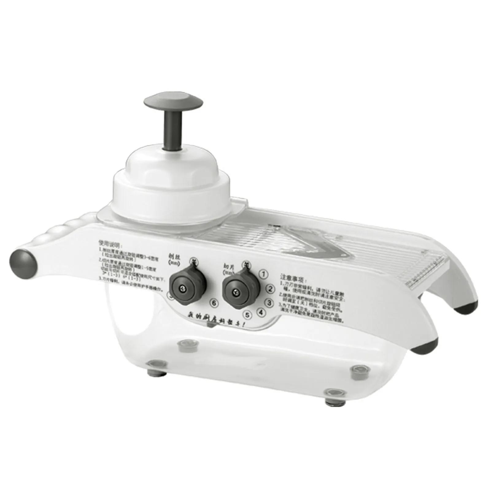 

Food Adjustable Blades Food Cutter Chopper Food Slicer Stainless Steel Versatile And Functional With Container CHINA