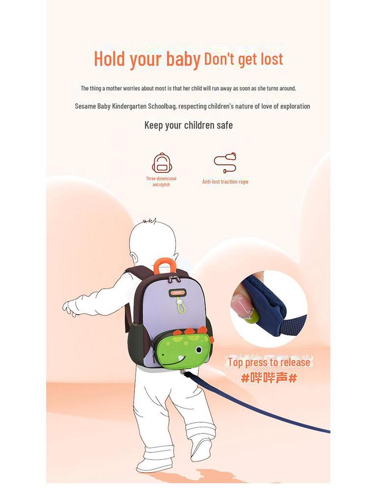 Cartoon Cute Backpack for Kids – Lightweight & Childlike for Kindergarten Boys & Girls