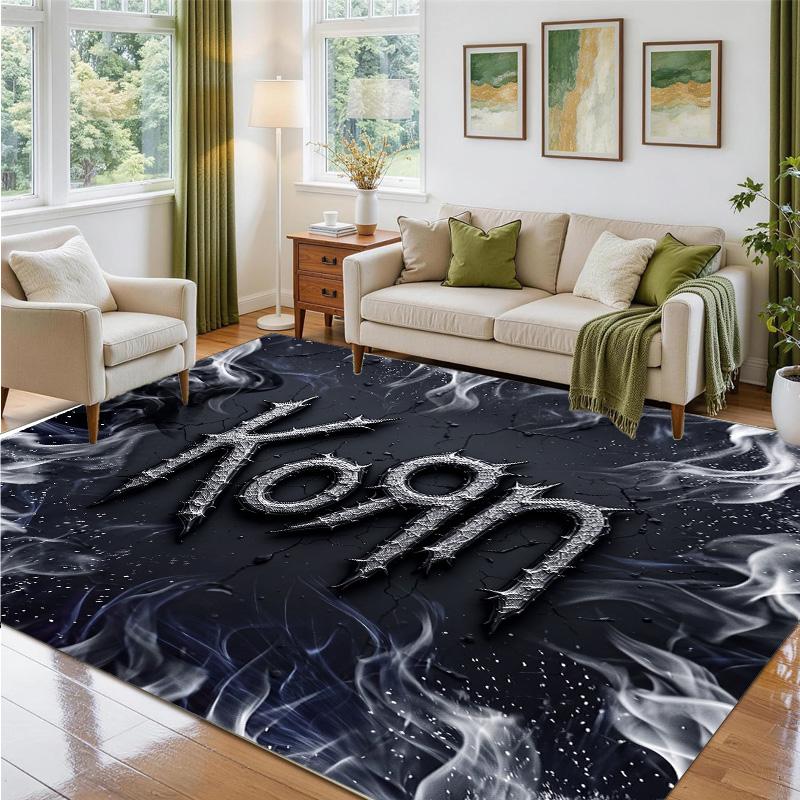 Korn Design Crystal Velvet Rug Soft Decorative Mat for Bedroom Entrance