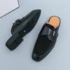Fashion Male Half Walking Shoes for Men All-match Mules Casual Designer Shoes Fashion Loafers Mens Slip on Half Drag Classic Slippers